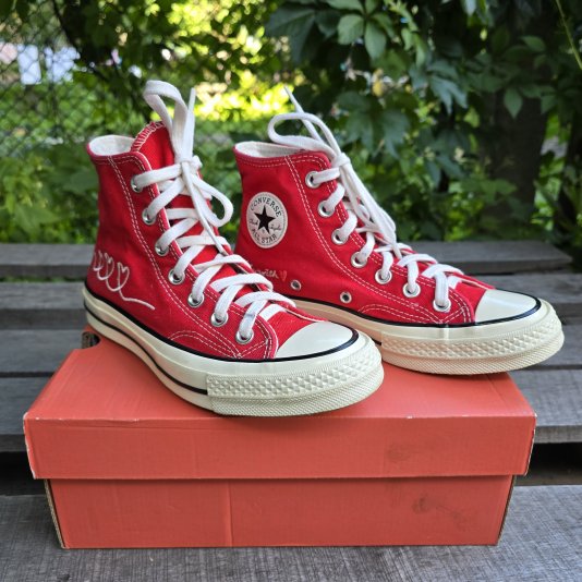 Chuck Taylor Vintage 70 Valentines Day HI University Red/Egret ( У )