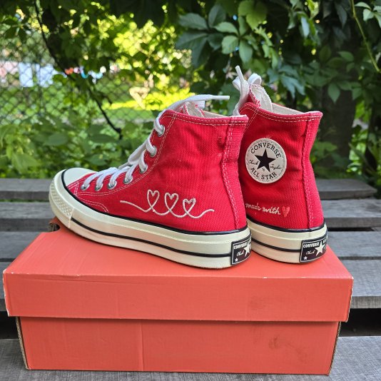 Chuck Taylor Vintage 70 Valentines Day HI University Red/Egret ( У )