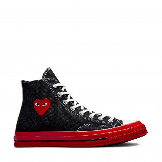 Chuck Taylor Vintage 70 X Comme des Garcons PLAY HI Black/Red