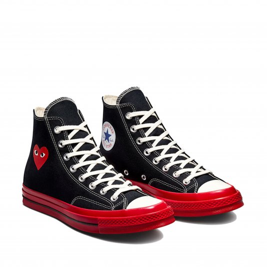Chuck Taylor Vintage 70 X Comme des Garcons PLAY HI Black/Red