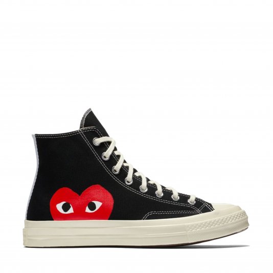 Chuck Taylor Vintage 70 X Comme des Garcons PLAY HI Black/White/High Risk Red