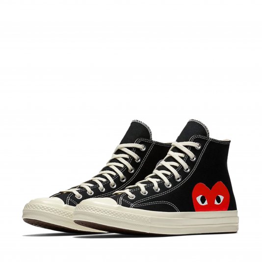 Chuck Taylor Vintage 70 X Comme des Garcons PLAY HI Black/White/High Risk Red