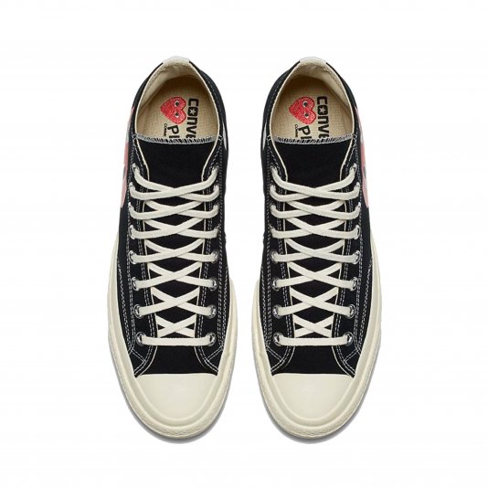 Chuck Taylor Vintage 70 X Comme des Garcons PLAY HI Black/White/High Risk Red