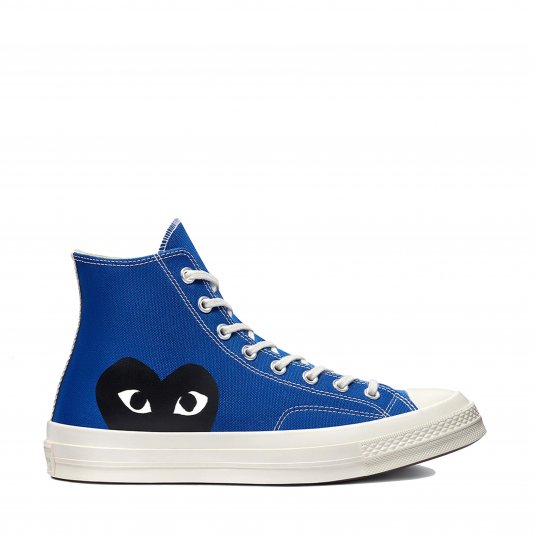Chuck Taylor Vintage 70 X Comme des Garcons PLAY HI Blue Quartz/Egret/Black