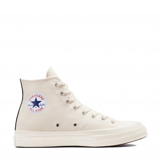 Chuck Taylor Vintage 70 X Comme des Garcons PLAY HI Milk/Red/Black