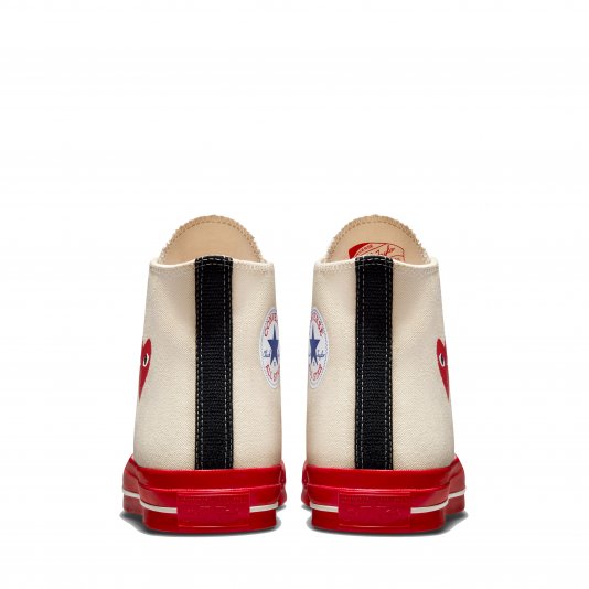 Chuck Taylor Vintage 70 X Comme des Garcons PLAY HI Pristine/Red