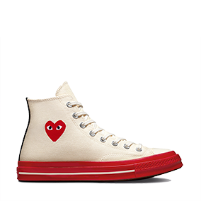 Chuck Taylor Vintage 70 X Comme des Garcons PLAY HI Pristine/Red