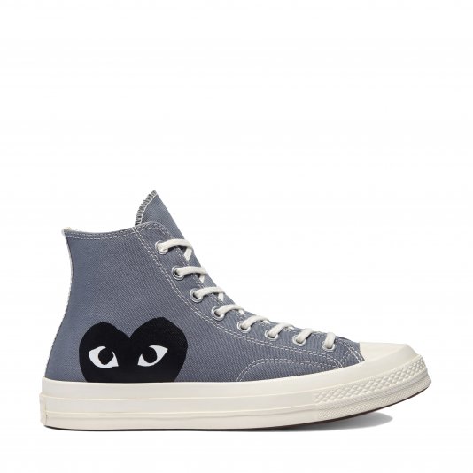 Chuck Taylor Vintage 70 X Comme des Garcons PLAY HI Steel Gray/Egret/Black