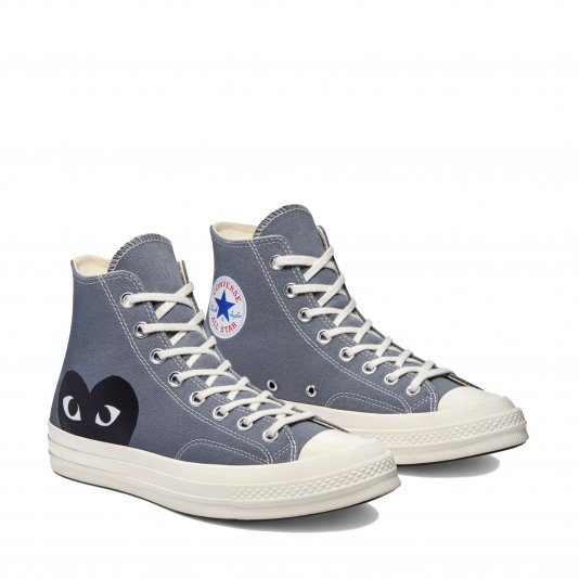 Chuck Taylor Vintage 70 X Comme des Garcons PLAY HI Steel Gray/Egret/Black