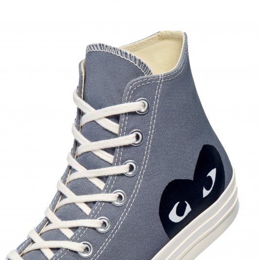 Chuck Taylor Vintage 70 X Comme des Garcons PLAY HI Steel Gray/Egret/Black