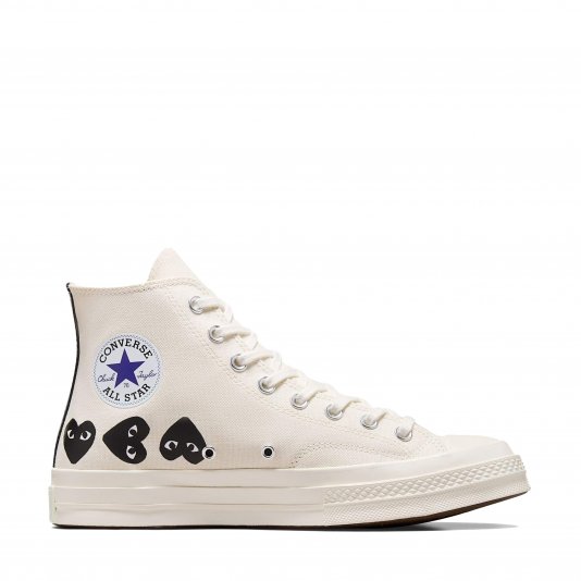 Chuck Taylor Vintage 70 X Comme des Garcons PLAY Multi Heart HI Milk/Black/Egret