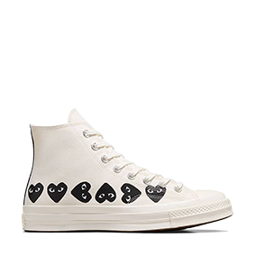 Chuck Taylor Vintage 70 X Comme des Garcons PLAY Multi Heart HI Milk/Black/Egret