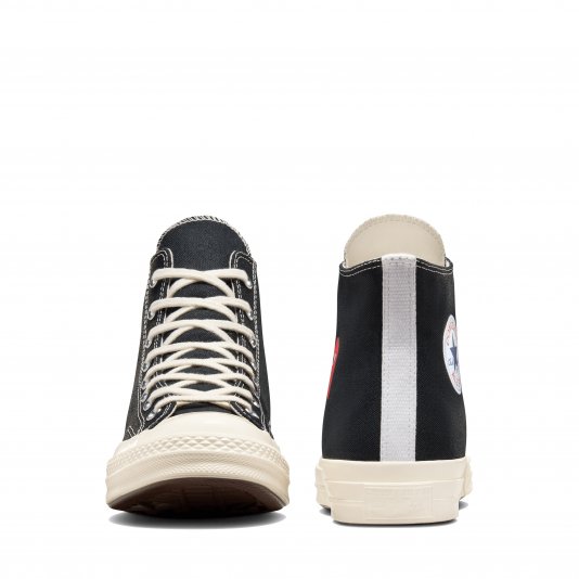 Chuck Taylor Vintage 70 X Comme des Garcons PLAY Single Heart HI Black/Red/Egret