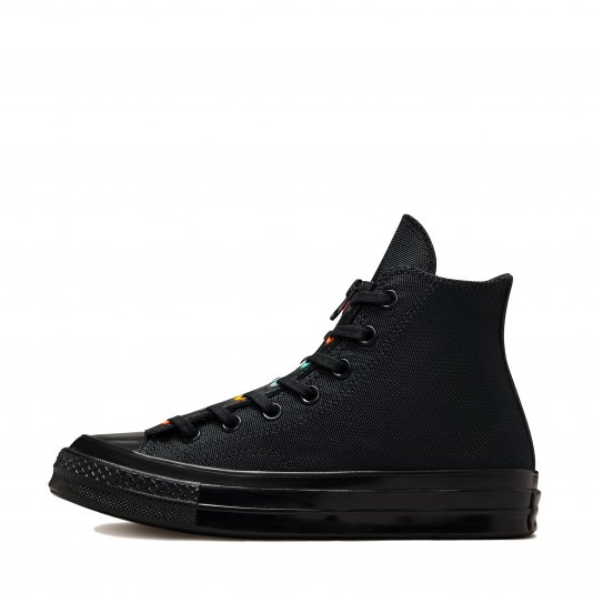 Chuck Taylor Vintage 70 Zip Surface Fusion HI Black/Electric Aqua