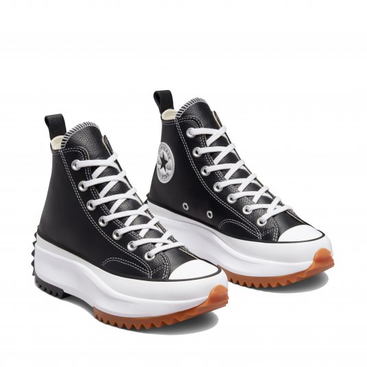 Run Star Hike Lugged HI Black/White/Gum Leather
