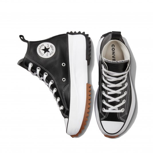 Run Star Hike Lugged HI Black/White/Gum Leather