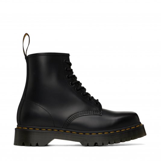 1460 Bex Squared Toe Black Polished Smooth