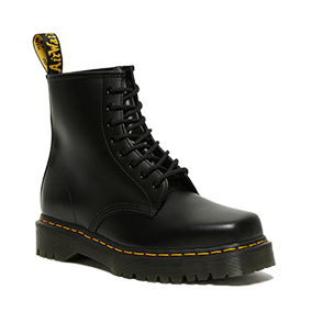 1460 Bex Squared Toe Black Polished Smooth