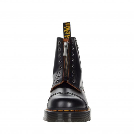 1460 Bex Zip Laceless Black Vintage Smooth
