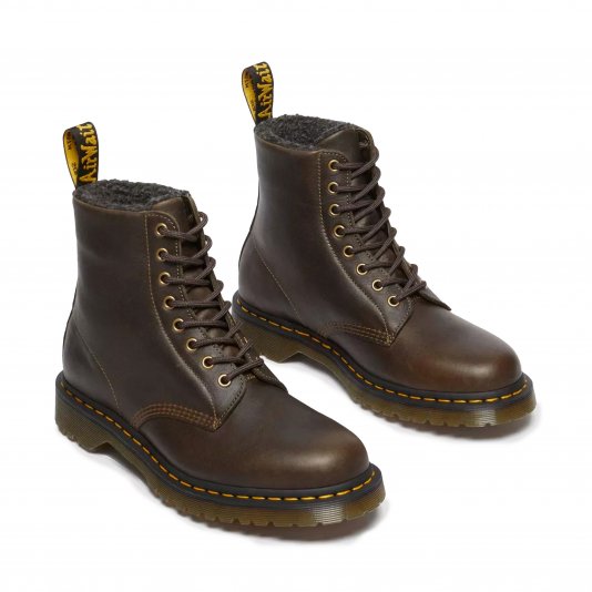 1460 Faux Fur Lined Olive Grizzly