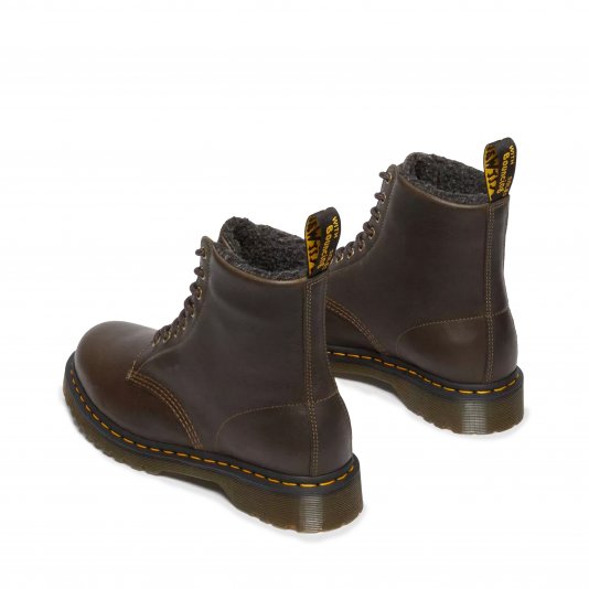 1460 Faux Fur Lined Olive Grizzly