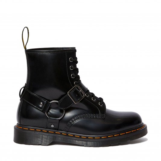 1460 Harness Black Polished Smooth