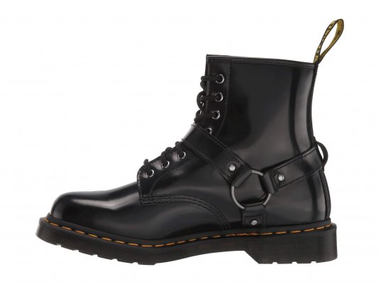 1460 Harness Black Polished Smooth