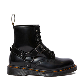 1460 Harness Black Polished Smooth