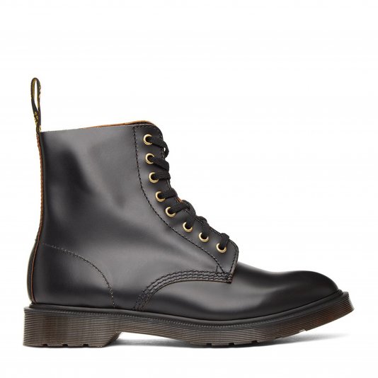 1460 Pascal Black Vintage Smooth
