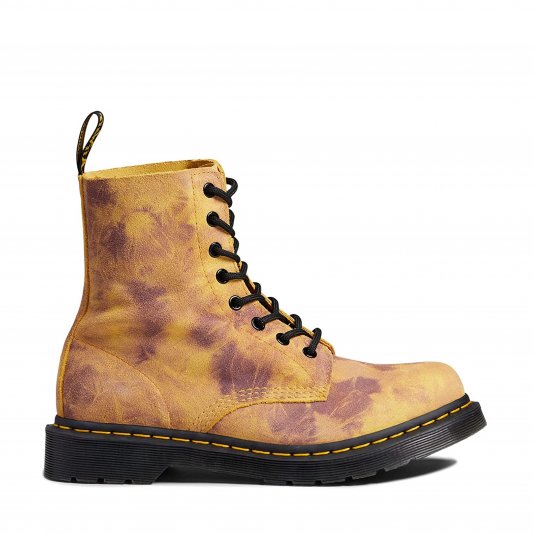 1460 Pascal Tie Dye Yellow Suede