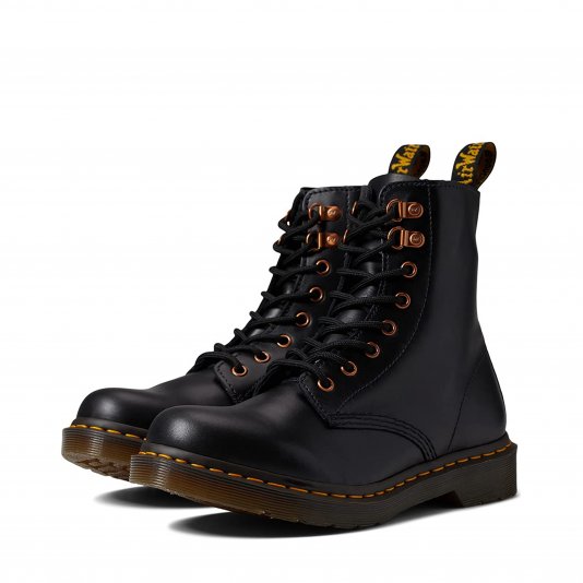 1460 Pascal Zip Rose Gold Hardware Black Wanama