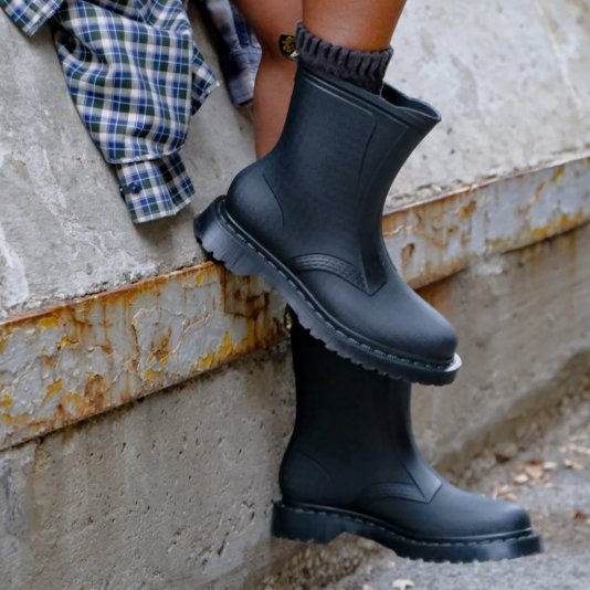 1460 Rain Waterproof Black PVC