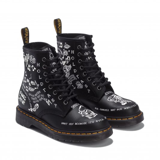 1460 Scribble Black/White Backhand