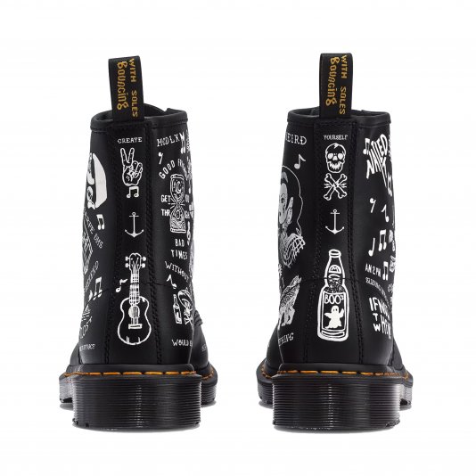 1460 Scribble Black/White Backhand