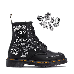 1460 Scribble Black/White Backhand