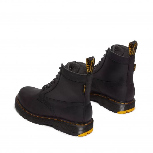 1460 Trinity Wintergrip Waterproof Black Connection Leather / Coated Nylon