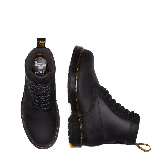 1460 Trinity Wintergrip Waterproof Black Connection Leather / Coated Nylon