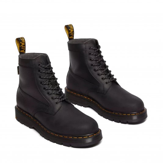 1460 Trinity Wintergrip Waterproof Black Connection Leather / Coated Nylon