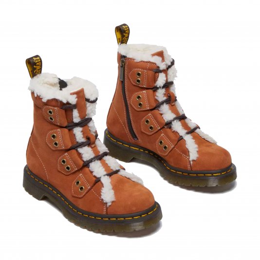 1460 Zip Faux Fur Lined Waterproof Tan Buttersoft