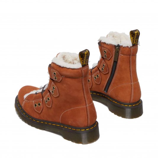 1460 Zip Faux Fur Lined Waterproof Tan Buttersoft