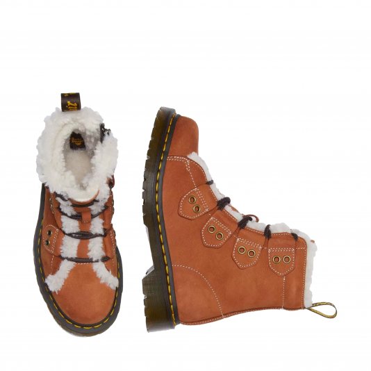 1460 Zip Faux Fur Lined Waterproof Tan Buttersoft