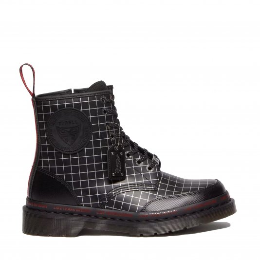 1460 Zip Warner Bros Blade Runner Black Smooth / Pk Mesh / Hap-Tec