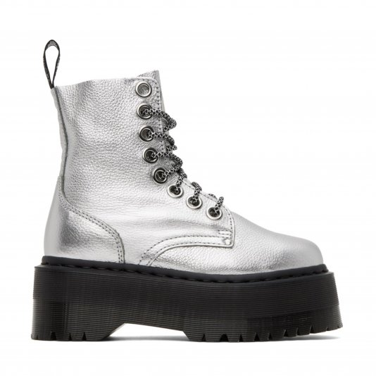 Jadon Max Zip Silver Metallic Tumble