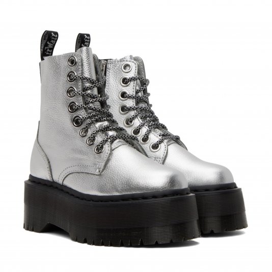 Jadon Max Zip Silver Metallic Tumble