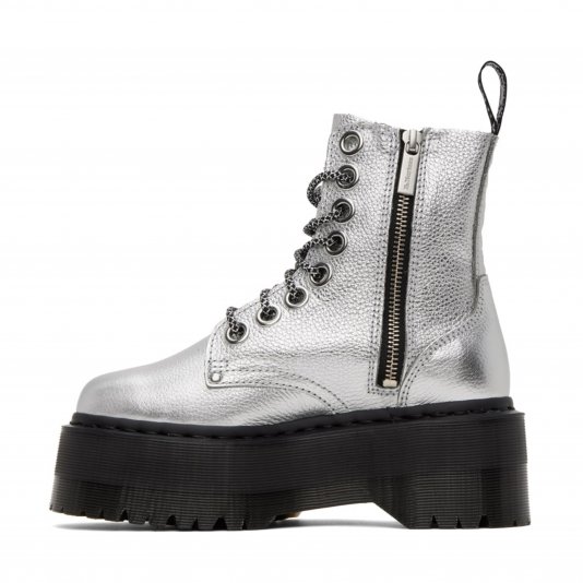 Jadon Max Zip Silver Metallic Tumble