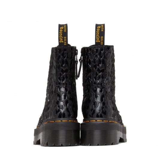 Jadon X-GIRL Leopard Emboss Black Smooth