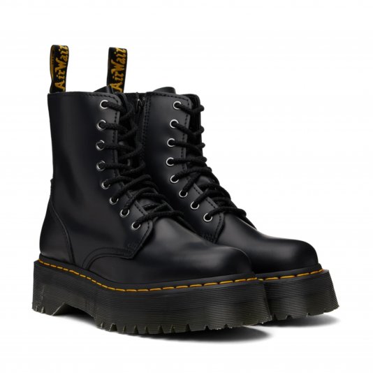 Jadon Zip Black Polished Smooth