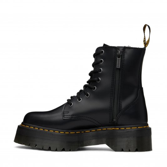 Jadon Zip Black Polished Smooth