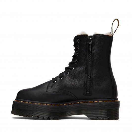 Jadon Zip Fur Black Pisa