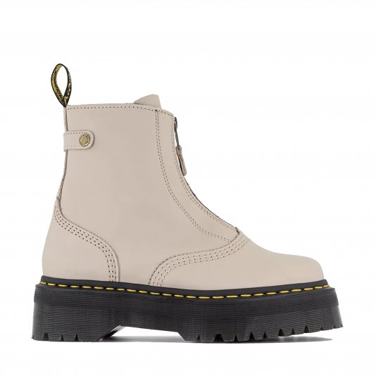 Jetta Platform Zipped Vintage Taupe Sendal